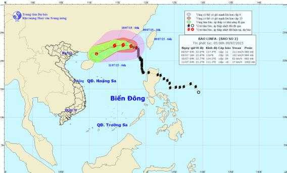 Ảnh hưởng bão số 2, Vịnh Bắc Bộ xuất hiện mưa dông và lốc xoáy