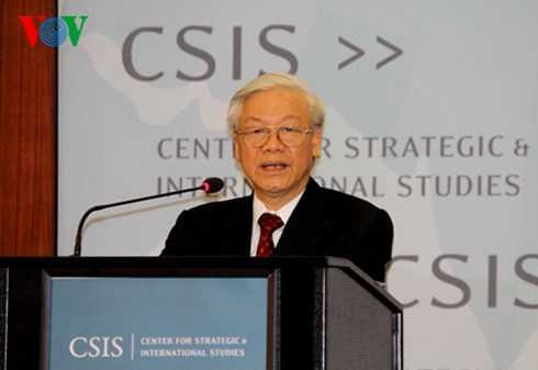 Tổng Bí thư phát biểu tại CSIS