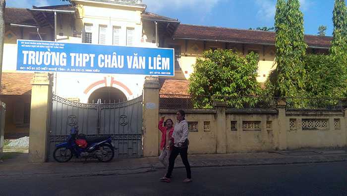 THPT Châu Văn Liêm (Cần Thơ) Ảnh: Khôi Nguyên
