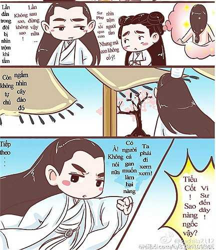 Ngoài mặt lạnh nhạt nhưng thật ra sư phụ Bạch Tử Họa rất quan tâm nàng Tiểu Cốt.