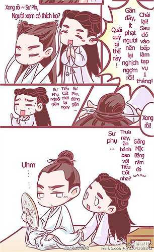 Kết quả... Tiểu Cốt nhà mình 'không phải dạng vừa đâu' đã biến sư phụ Bạch Tử Họa thành một... mỹ nhân.