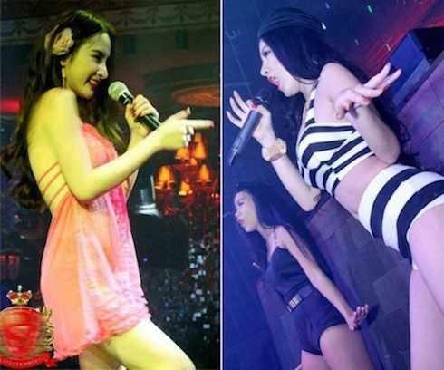 Giọng ca thường thường bậc trung nhưng Angela vẫn đắt sô diễn bar.