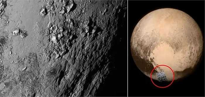 Bề mặt sao diêm vương được bao bọc bởi băng ni tơ