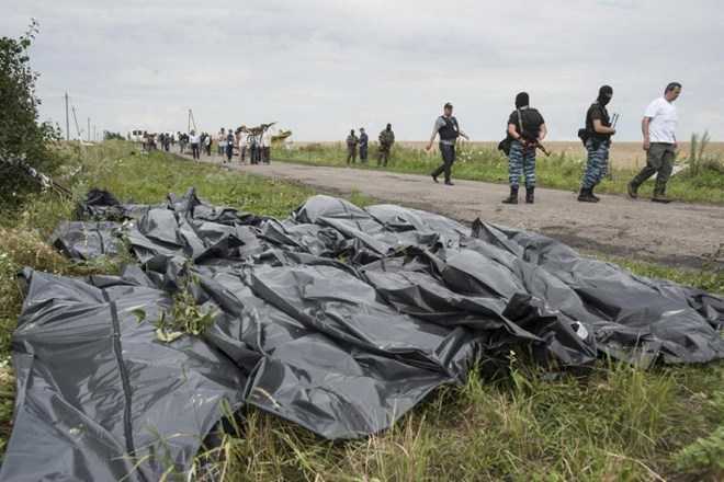 Hình ảnh chụp ngày 19/7/2014 tại hiện trường vụ rơi máy bay MH17 ở Ukraine