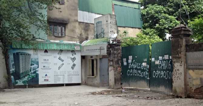 Phía ngoài dự án Chung cư Mỹ Sơn Tower.