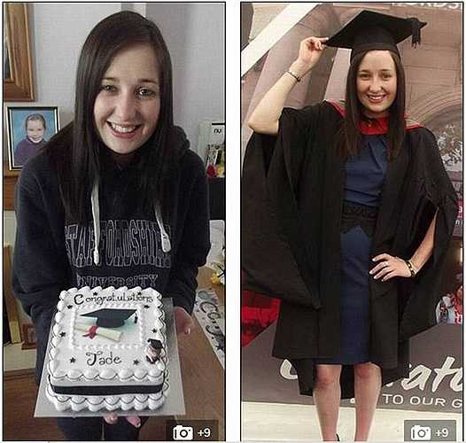 May mắn, chỉ một thời gian ngắn Jade đã hồi phục để kịp trở lại trường hoàn thành chương trình học và tốt nghiệp với tấm bằng loại ưu. 