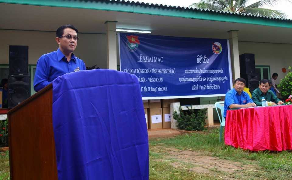 Thanh niên Thủ đô tình nguyện tại Lào