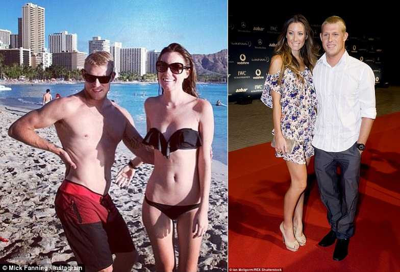 Mick Fanning bên cạnh người bạn đời Karissa