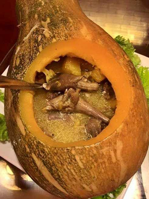 chim hầm bí đỏ