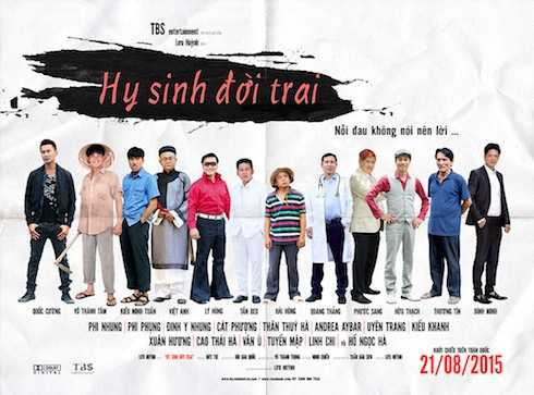 Poster 'Hy sinh đời trai'.