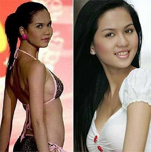 Ngọc Trinh ngày xưa có da ngăm.