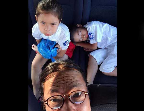 Trần Lực hạnh phúc bên vợ và những đứa con xinh xắn