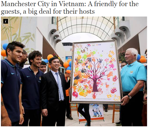 'Man City du đấu tại Việt Nam: Một trận giao hữu của đội khách, một hợp đồng lớn dành cho chủ nhà'