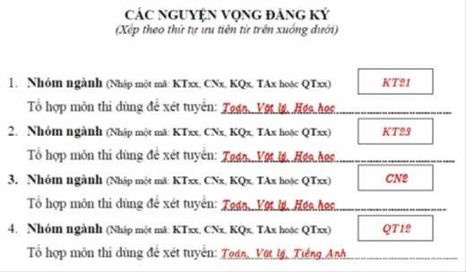 xét tuyển vào đại học bách khoa hà nội
