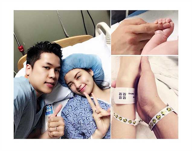 Hoa hậu thế giới người Việt Diễm Hương sinh con trai đầu lòng tại Mỹ vào 12/1. Bé có tên Noah Nguyễn.