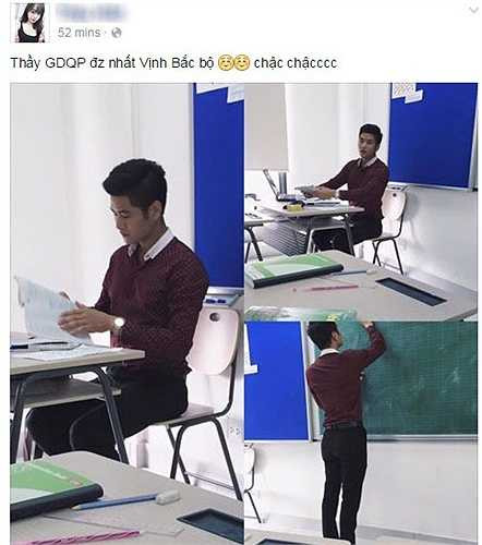 Thầy Đỗ Văn An, sinh năm 1991, dù mới bén duyên với cộng đồng Marie Curie được một thời gian ngắn, nhưng đã 'gây bão' trên Facebook của nhiều teen girl vì vẻ điển trai, nam tính và đôi mắt biết nói.