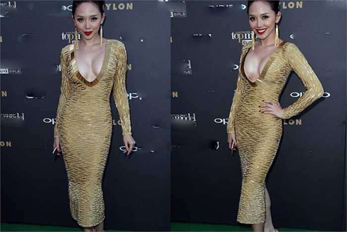 Lần ra Mỹ gần đây nhất, Tóc Tiên tiếp tục xây dựng hình ảnh quyến rũ.