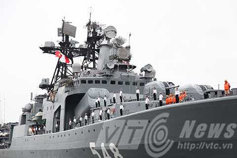 Bộ ba, chiến hạm, Hải quân Nga, đến Đà Nẵng, tàu khu trục, săn ngầm, Đô đốc Pantelev