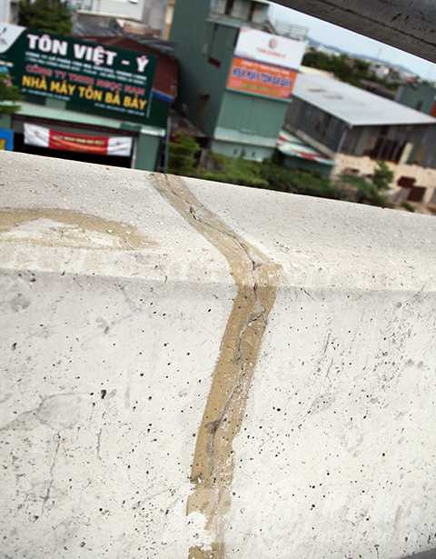 ngã ba huế, nút giao thông, cầu 3 tầng, vết nứt, Đà Nẵng