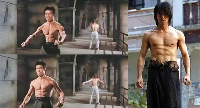 Trong các phim Tinh võ môn, Long tranh hổ đấu và Mãnh long quá giang, Lý Tiểu Long đều có cảnh cởi trần. Để noi gương thần tượng, Châu Tinh Trì đã chăm chỉ tập luyện và tự tin xuất hiện trên màn ảnh phim Tuyệt đỉnh kungfu, khoe cơ thể săn chắc.