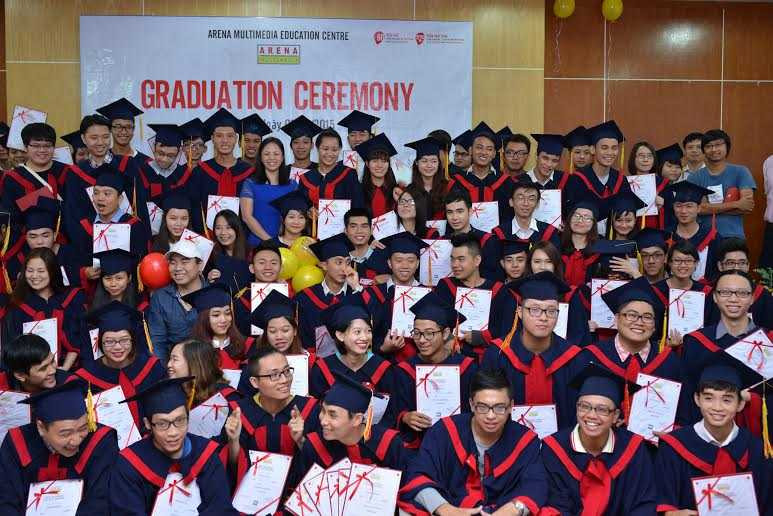 Trường Đào tạo Mỹ thuật Đa phương tiện Arena Multimedia đã tổ chức trao bằng tốt nghiệp