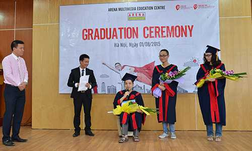 Trường Đào tạo Mỹ thuật Đa phương tiện Arena Multimedia đã tổ chức trao bằng tốt nghiệp
