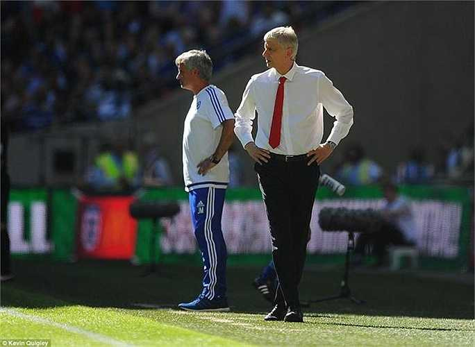 Mourinho và Wenger lảng tránh nhau suốt cả trận