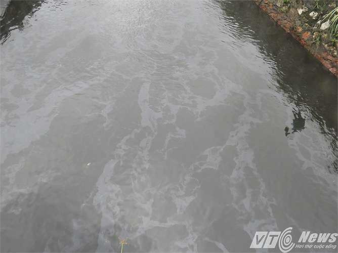 Theo ghi nhận của PV VTC News, tại một số tuyến kênh khu vực phường Hà Khánh (TP Hạ Long), nước từ khu vực khai trường của doanh nghiệp khai thác than chảy ra khu vực Cửa Lục (Vịnh Hạ Long), trên mặt lênh láng váng dầu, váng đen của than chảy theo.