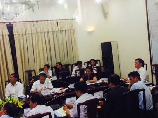 Bên trong phòng họp kín của Hội đồng tiền lương quốc gia sáng 5/8 tại trụ sỏ Bộ LĐ-TB-XH