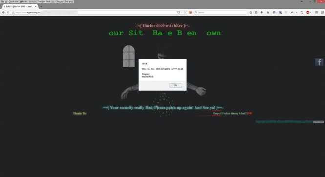 Hình ảnh giao diện trang chủ nganluong.vn bị thay đổi cùng tái bút của hacker để lại được lan truyền trên mạng xã hội và các trang mạng công nghệ trong ngày 4/8
