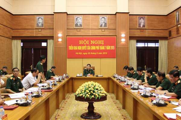 Đại tướng Phùng Quang Thanh chủ trì hội nghị Bộ Quốc phòng