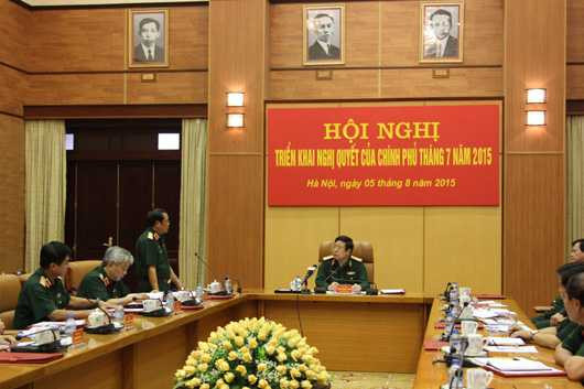 Đại tướng Phùng Quang Thanh chủ trì hội nghị Bộ Quốc phòng