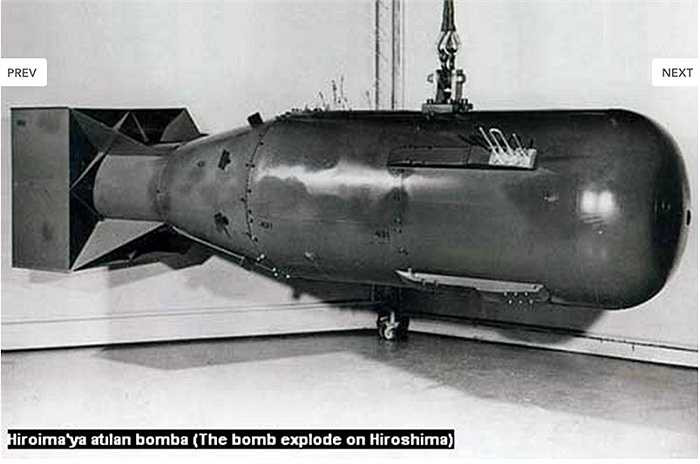 Hình ảnh quả bom quân đội Mỹ đã ném xuống thành phố Hirosima tháng 8/1945