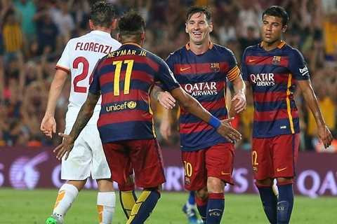 Messi nổ súng chỉ đúng 7 phút sau pha bóp cổ Mbiwa Messi nổ súng chỉ đúng 7 phút sau pha bóp cổ Mbiwa