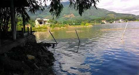 Khu vực đầm Cầu Hai - nơi nghi phạm trốn chạy trong đêm.