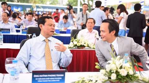 Ông Huỳnh Phong Tranh, Ủy viên Trung ương Đảng và ông Trịnh Văn Quyết, Chủ tịch HĐQT Tập đoàn FLC Ông Huỳnh Phong Tranh, Ủy viên Trung ương Đảng và ông Trịnh Văn Quyết, Chủ tịch HĐQT Tập đoàn FLC