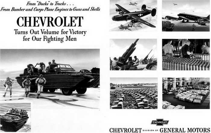 Trong năm 1941, đã có tới 3 triệu xe chiến đấu được sản xuất ở Hoa Kỳ