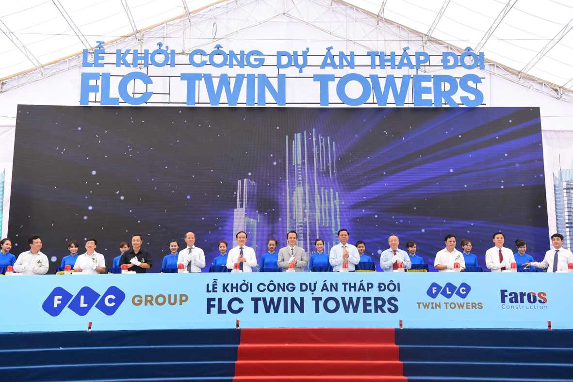 Lễ khởi công dự án Tháp đôi FLC Twin Towers – 265 Cầu Giấy đã được tổ chức vào ngày 8/8