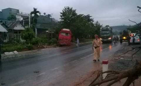 Hiện trường vụ tai nạn - (Ảnh: G.B) Hiện trường vụ tai nạn - (Ảnh: G.B)