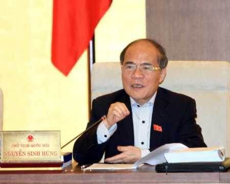 Chủ tịch Quốc hội Nguyễn Sinh Hùng (Ảnh: TTXVN) 
