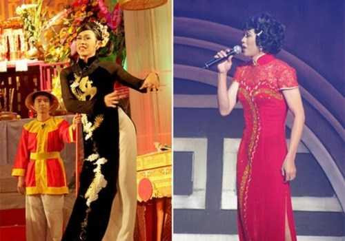 Hoài Linh từng tiết lộ những bộ quần áo mà anh mặc giả gái là lấy của vợ. 