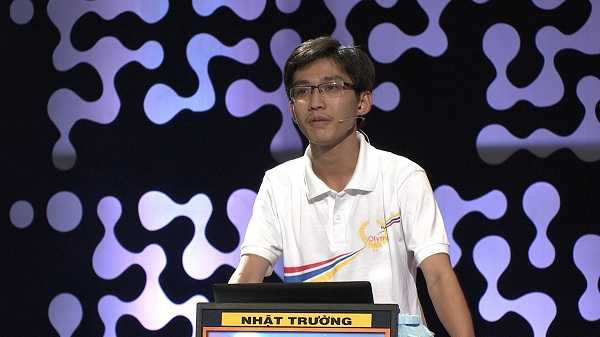 Thí sinh Huỳnh Anh Nhật Trường - Nhất qúy II.