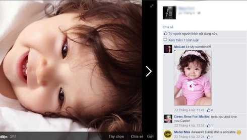 Người đàn ông ngoại quốc thường chia sẻ hình ảnh về bé Cadie kèm theo dòng chia sẻ đầy tự hào, bình luận rôm rả với người thân về 'con gái' đáng yêu