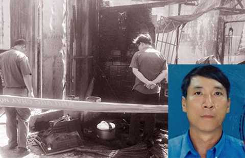 Châu Văn Việt (ảnh nhỏ) và hiện trường gây án. (Ảnh do cơ quan công an cung cấp)