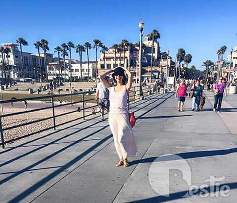 Dù đang ở tháng thứ 5 của thai kỳ, nhưng Ngọc Quyên trông vẫn rất gọn gàng.