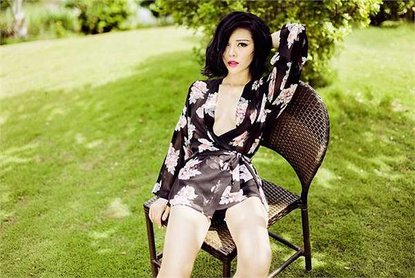 Vẻ đẹp gợi cảm của Trà Giang giúp cô được ví là Phạm Băng Băng phiên bản Việt