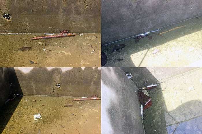 Theo quan sát của PV, ngay vị trí bể nước nằm ở phần sân phía dưới tượng đài, có ít nhất 5 bơm, kim tiêm mà các con nghiện đã sử dụng. Thông tin từ Công an huyện Vũ Quang cung cấp, trước đó, đã bắt giữ một số đối tượng sử dụng ma túy tại khu vực tượng đài.