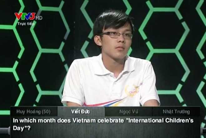 Qua 4 vòng thi kịch tính, Viết Đức được 250 điểm, giành vòng nguyệt quế của trận chung kết. 