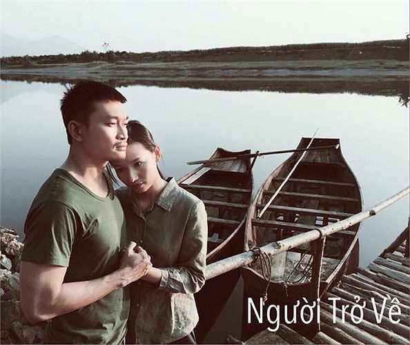 Cảnh quay chung với Tiến Lộc mà cô nhớ nhất là đoạn San chạy trong mưa bão đến nhờ Mây đỡ đẻ cho vợ mình.