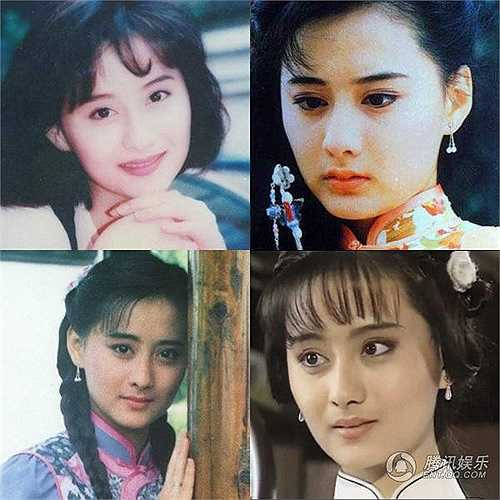 Vẻ đẹp của ngọc nữ Quỳnh Dao trong thập niên 1990 - Trần Đức Dung. Với đôi mắt to tròn, sống mũi cao và khuôn miệng nhỏ xinh, cô đóng chính trong loạt phim Mai hoa lạc, Giấc mộng sau rèm…